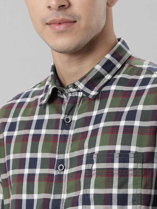 Indian Terrain Men Green Shirt